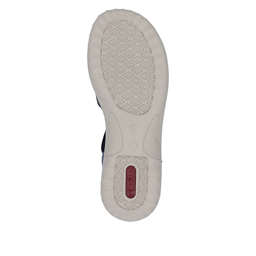 Rieker Damesandal 60452/12 Blå – Let og Komfortabel Sandal