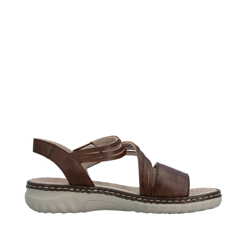 Rieker Damesandal 60464/22 Chestnut – Komfortabel og Let Sandal