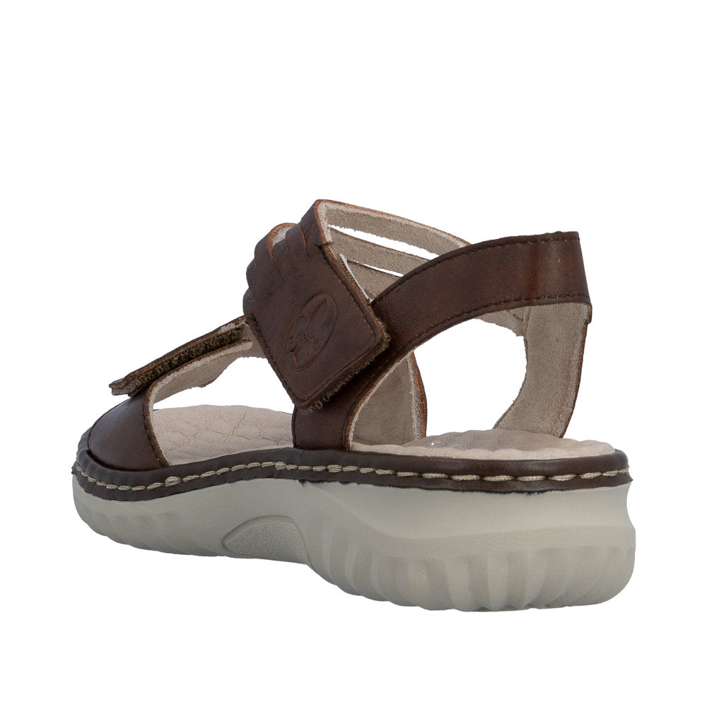 Rieker Damesandal 60464/22 Chestnut – Komfortabel og Let Sandal
