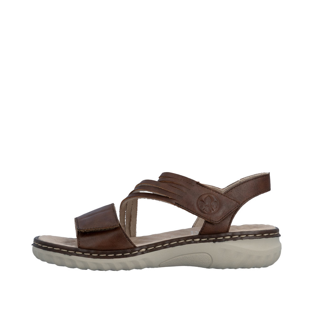 Rieker Damesandal 60464/22 Chestnut – Komfortabel og Let Sandal