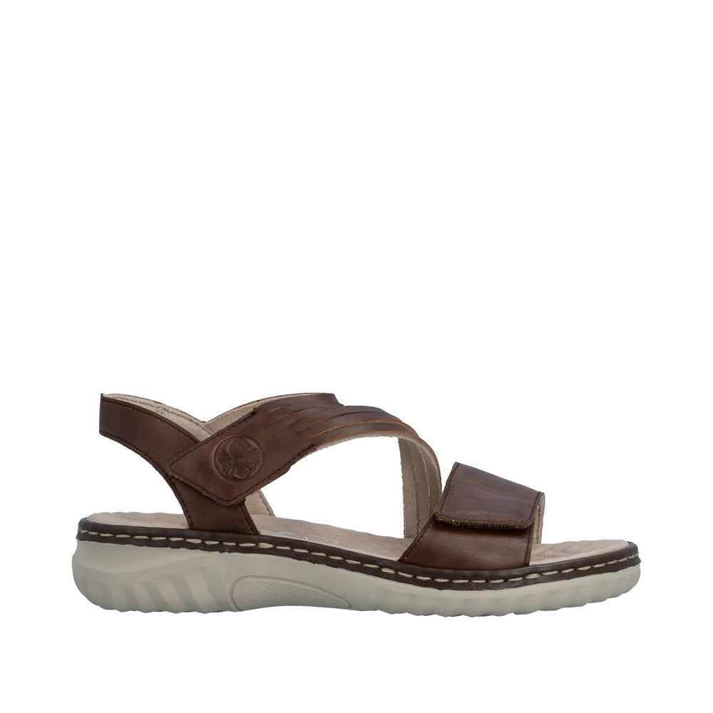 Rieker Damesandal 60464/22 Chestnut – Komfortabel og Let Sandal