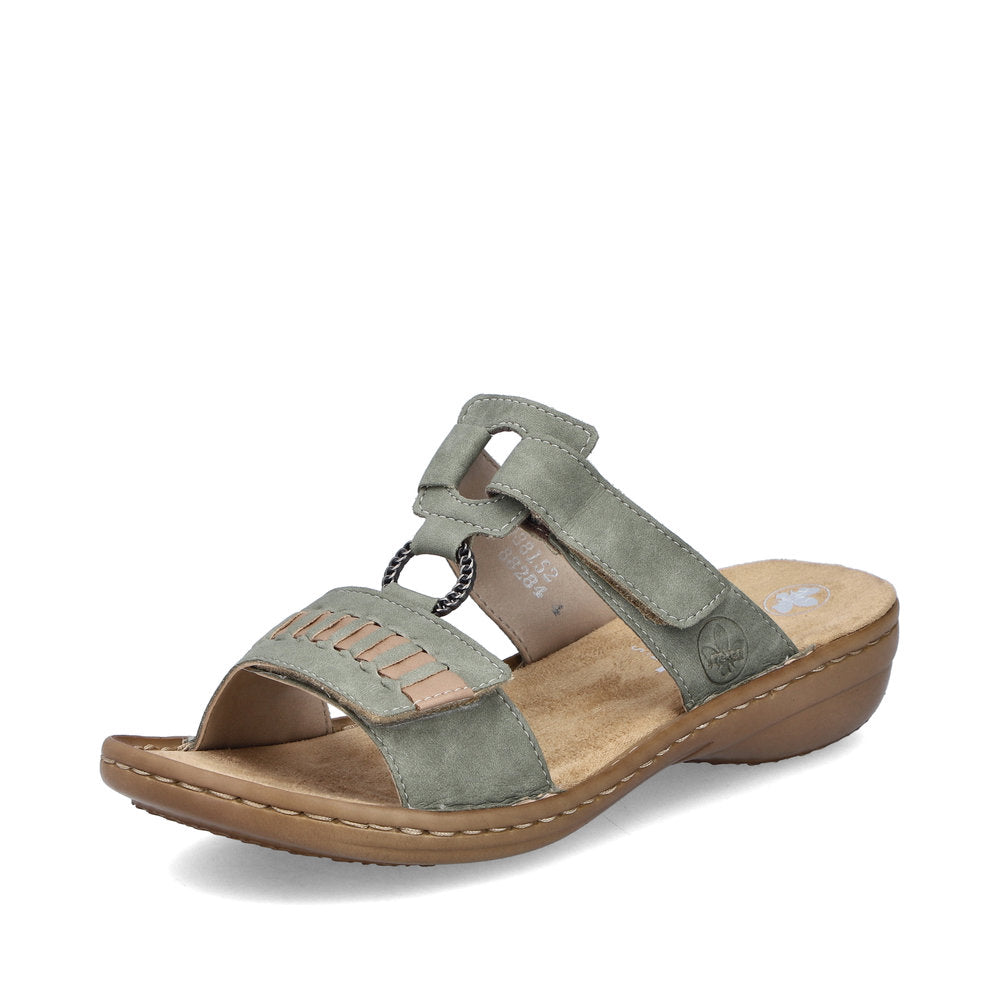Rieker 60881/52 Grøn – Komfortabel og Let Damesandal