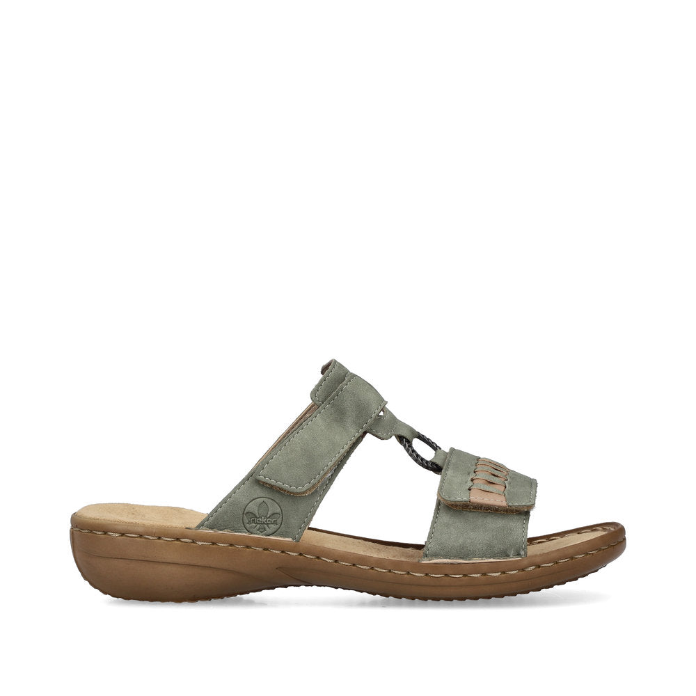 Rieker 60881/52 Grøn – Komfortabel og Let Damesandal