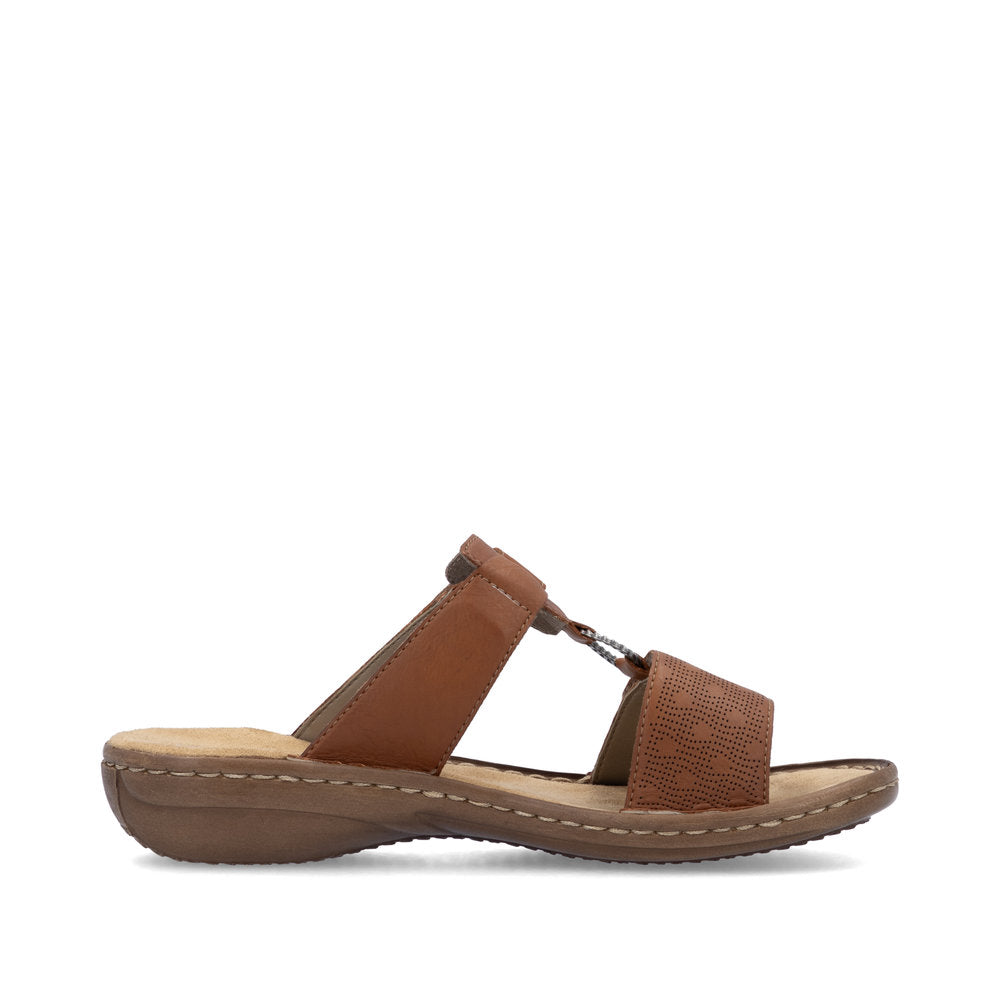 Rieker Sandal Brun – Komfortabel hverdagssandal i let design | 60885-24