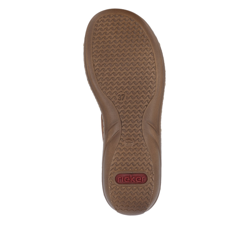 Rieker Sandal Brun – Komfortabel hverdagssandal i let design | 60885-24