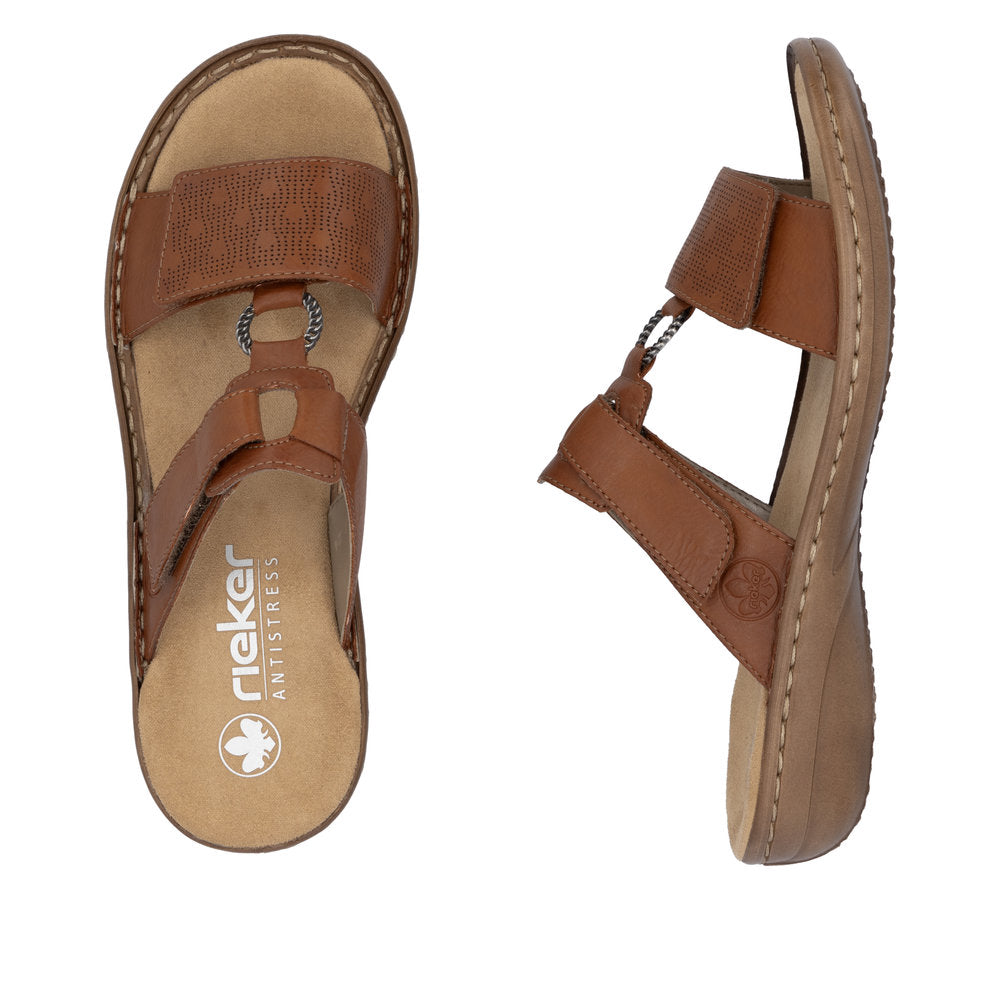 Rieker Sandal Brun – Komfortabel hverdagssandal i let design | 60885-24