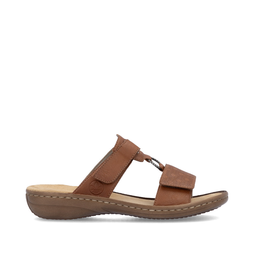 Rieker Sandal Brun – Komfortabel hverdagssandal i let design | 60885-24