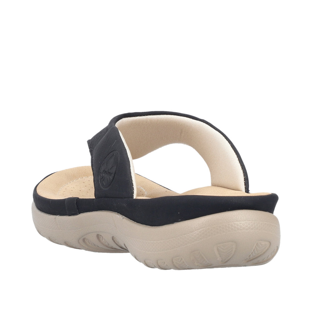 Rieker 64802/00 Sort – Komfortabel og Let Damesandal