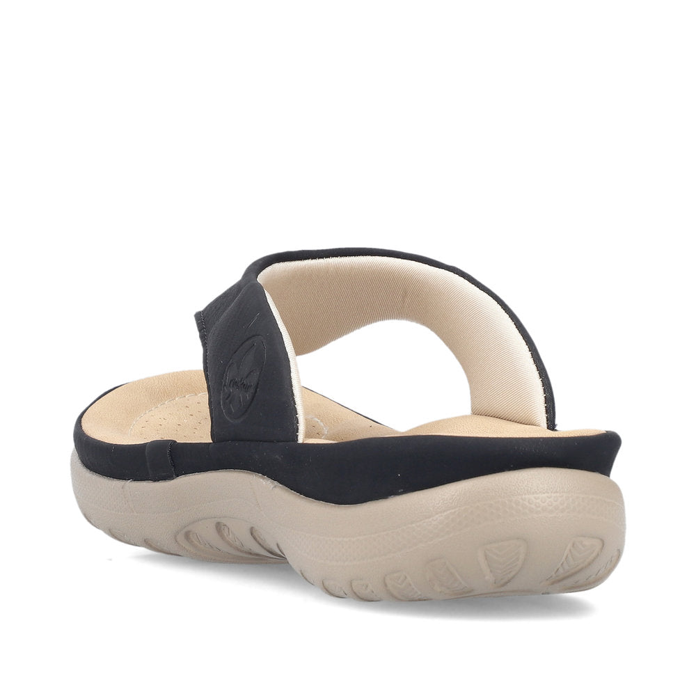 Rieker 64802/00 Sort – Komfortabel og Let Damesandal