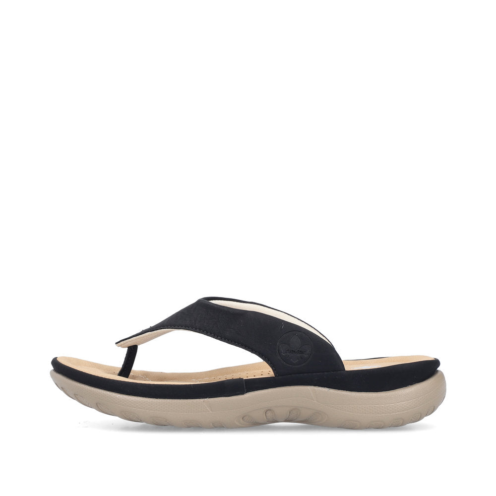 Rieker 64802/00 Sort – Komfortabel og Let Damesandal
