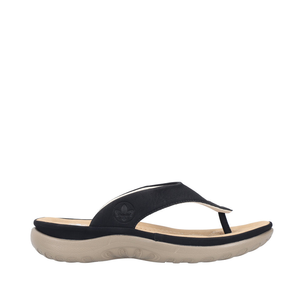 Rieker 64802/00 Sort – Komfortabel og Let Damesandal