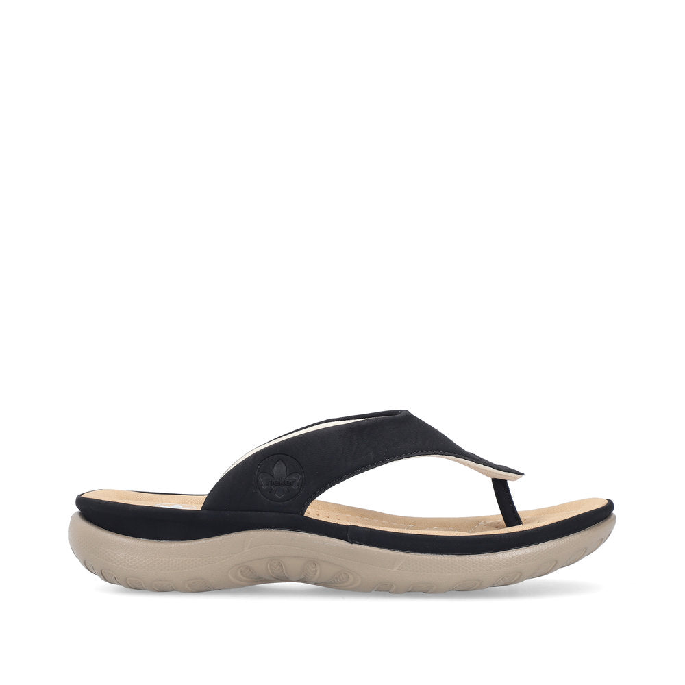 Rieker 64802/00 Sort – Komfortabel og Let Damesandal