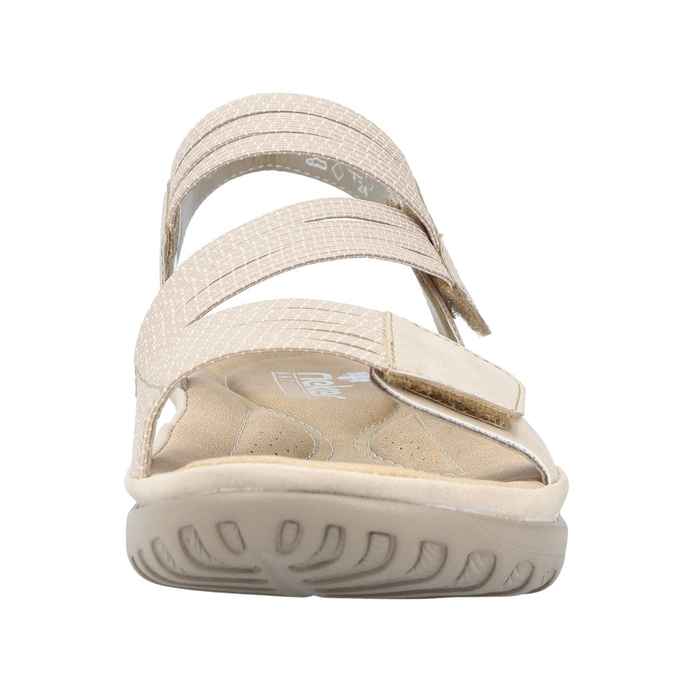Rieker 64870/62 Ginger/Hvid – Komfortabel og Let Damesandal