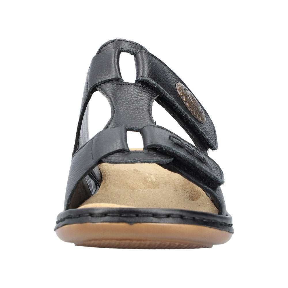Rieker 65958/00 Sort – Komfortabel og Let Damesandal