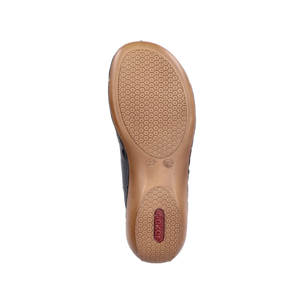 Rieker 65958/00 Sort – Komfortabel og Let Damesandal