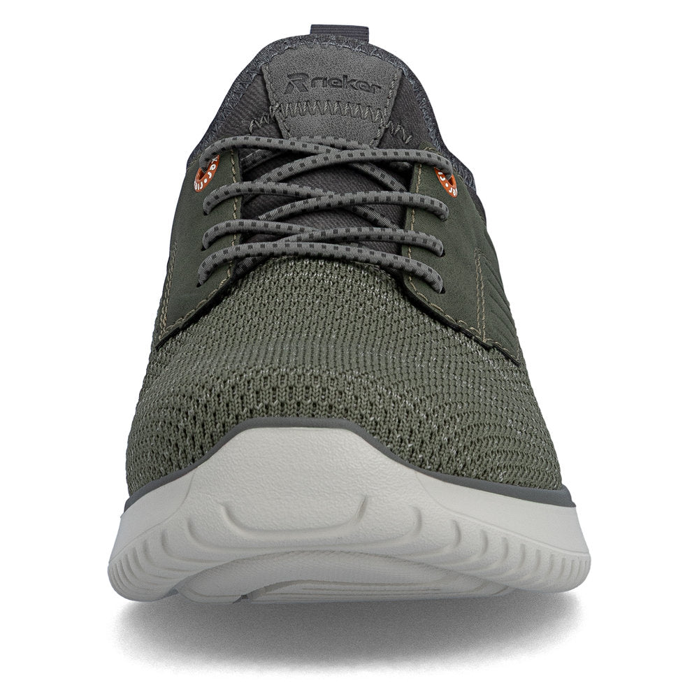 Rieker B9651-52 Grøn – Komfortabel herresneaker til hverdagsbrug