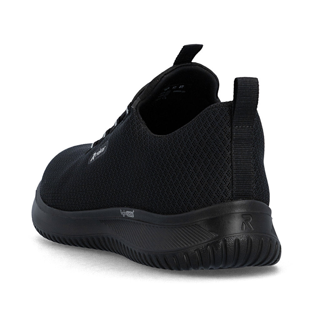 Rieker B9655-00 Sort – Komfortabel herresneaker til hverdagsbrug