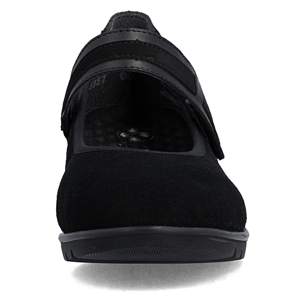 Rieker Ballerina med Rem Sort – L5357-00