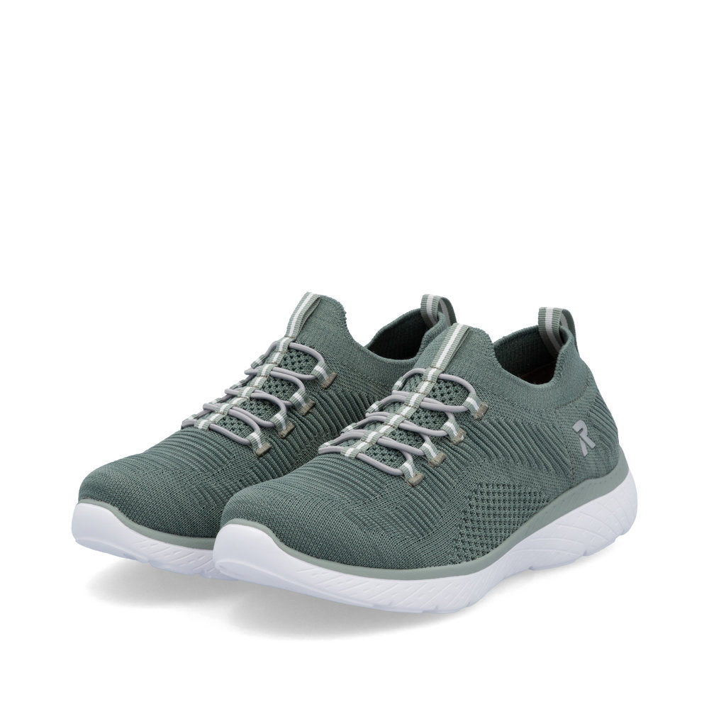 Rieker Sneakers Dame – Grøn (Model M5074-52) | Let og komfortabel hverdags­sko