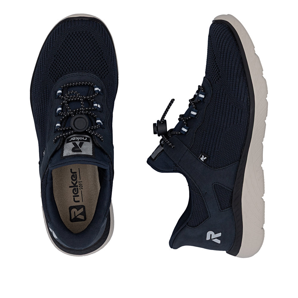 Rieker Sneakers Dame – Navy (Model M5076-14, Læst G) | Komfortable og rummelige