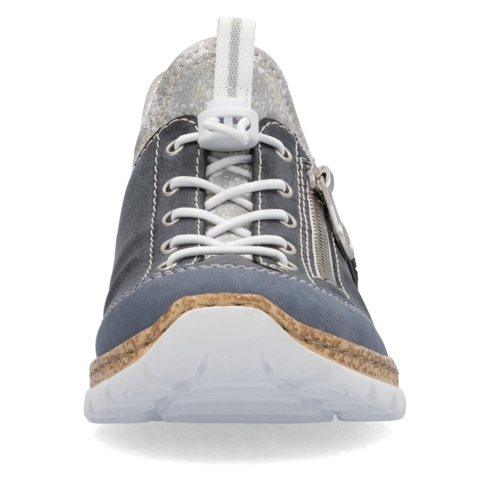 Rieker N42F2-14 Blå – Let og komfortabel damesko til hverdagsbrug