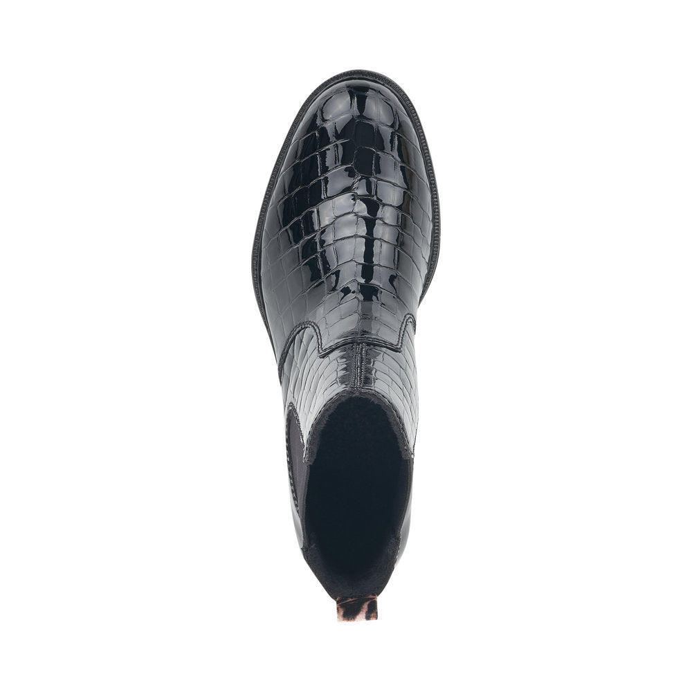 Rieker støvle til dame i sort lak – Model 73494-00