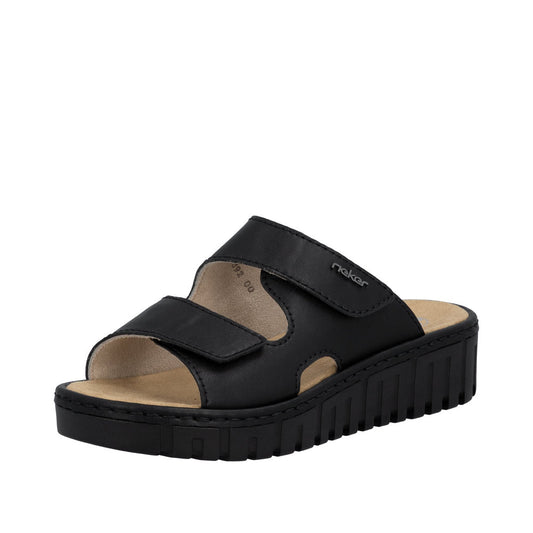 Rieker V1392/00 Sort – Komfortabel og Let Damesandal