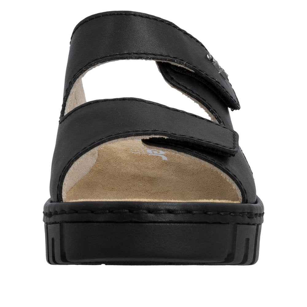 Rieker V1392/00 Sort – Komfortabel og Let Damesandal