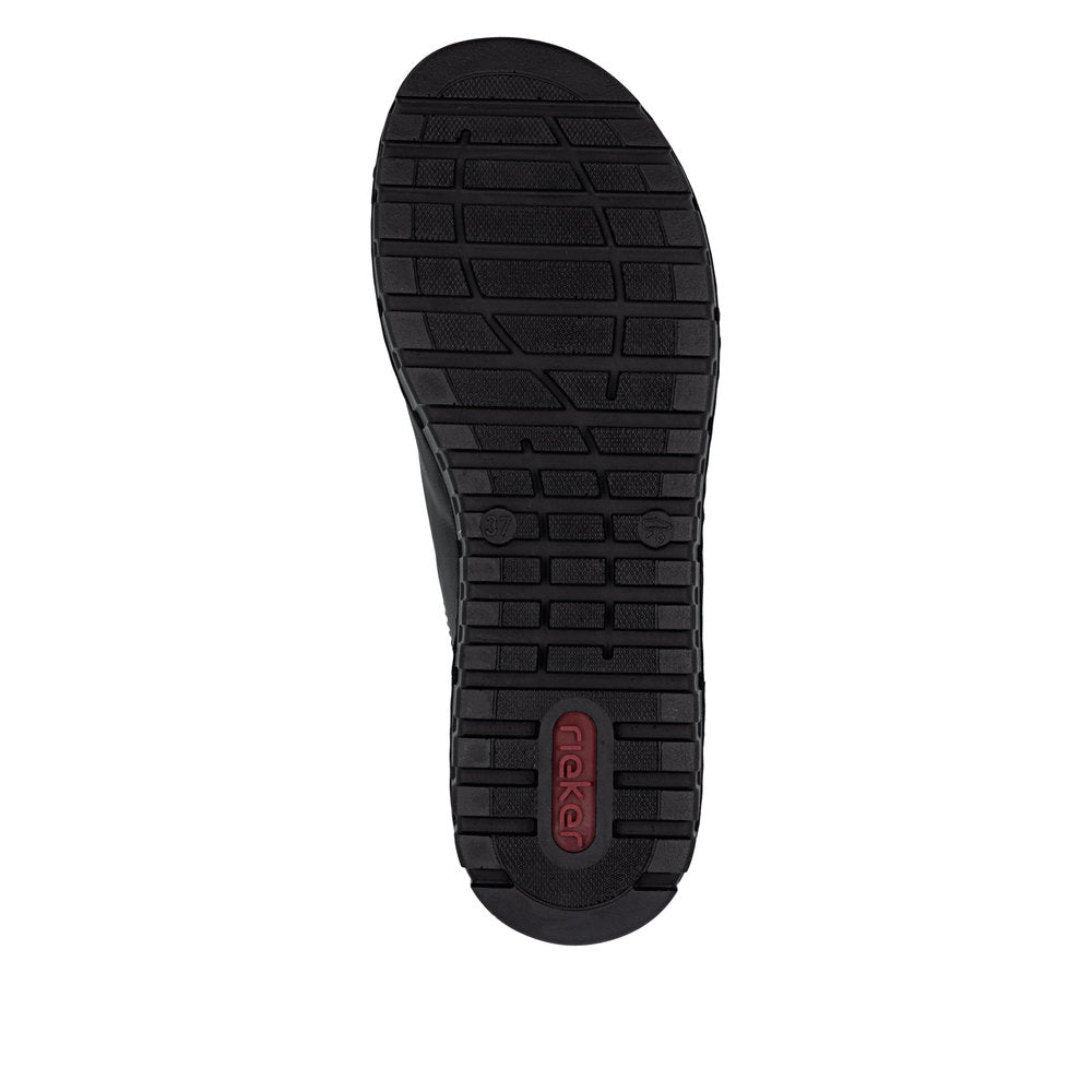Rieker V1392/00 Sort – Komfortabel og Let Damesandal