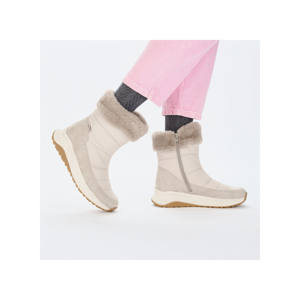 Rieker Vinterstøvle Med Foer i Beige – Z0983-60