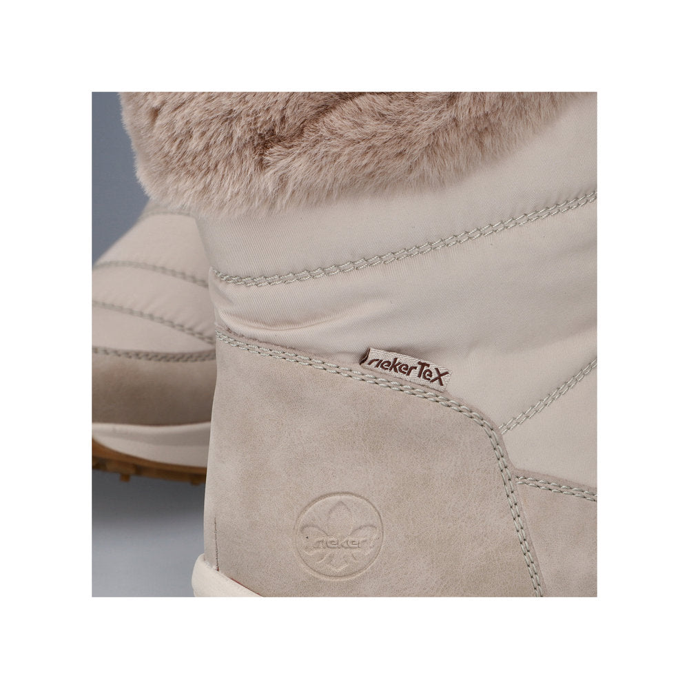 Rieker Vinterstøvle Med Foer i Beige – Z0983-60