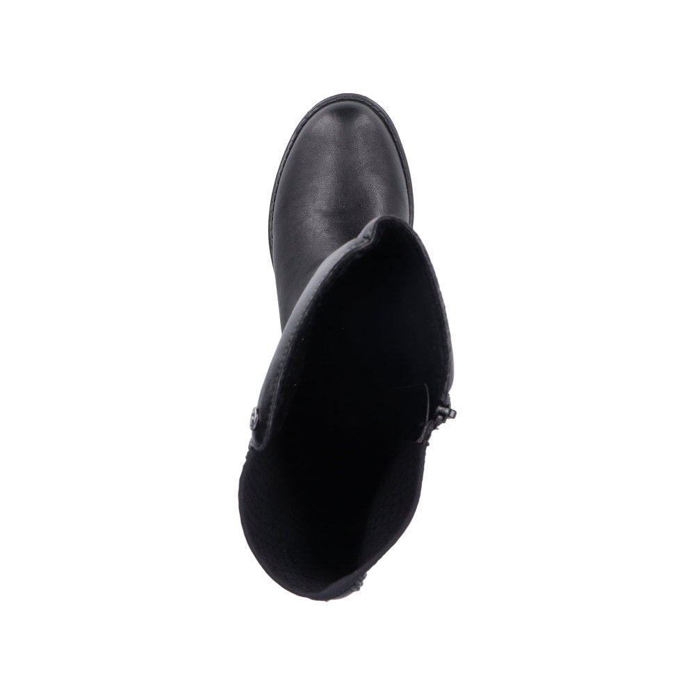 Rieker lang støvle til dame i sort – Model 75490-00