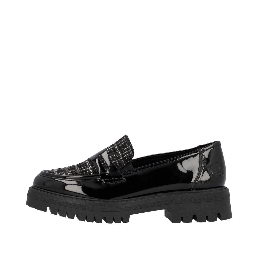 Rieker loafers til dame i sort 47550-00