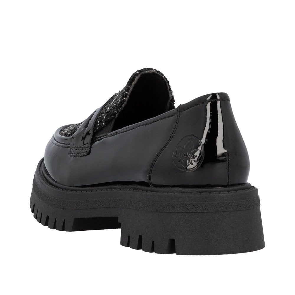 Rieker loafers til dame i sort 47550-00