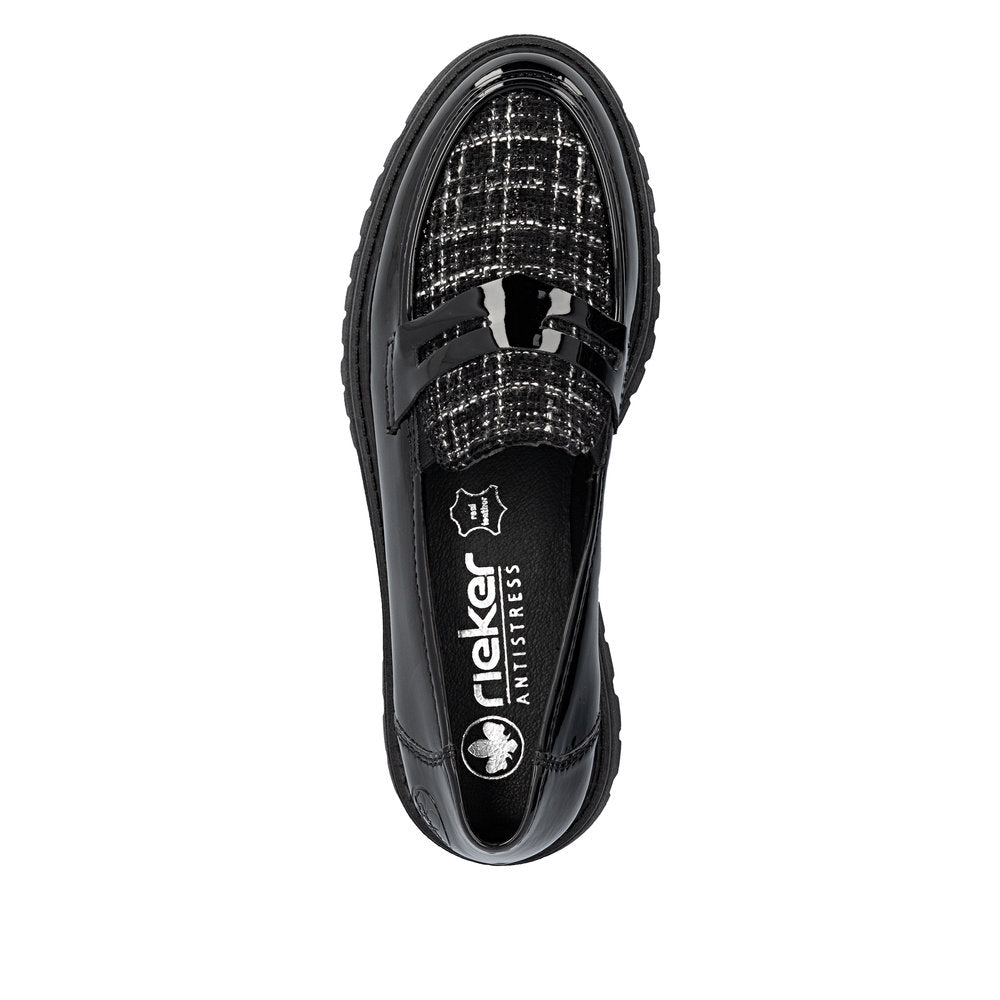 Rieker loafers til dame i sort 47550-00