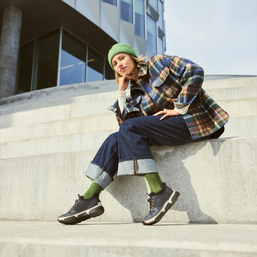 Rieker Ready 2 Go sneakers til dame i blå – Model 45963-14