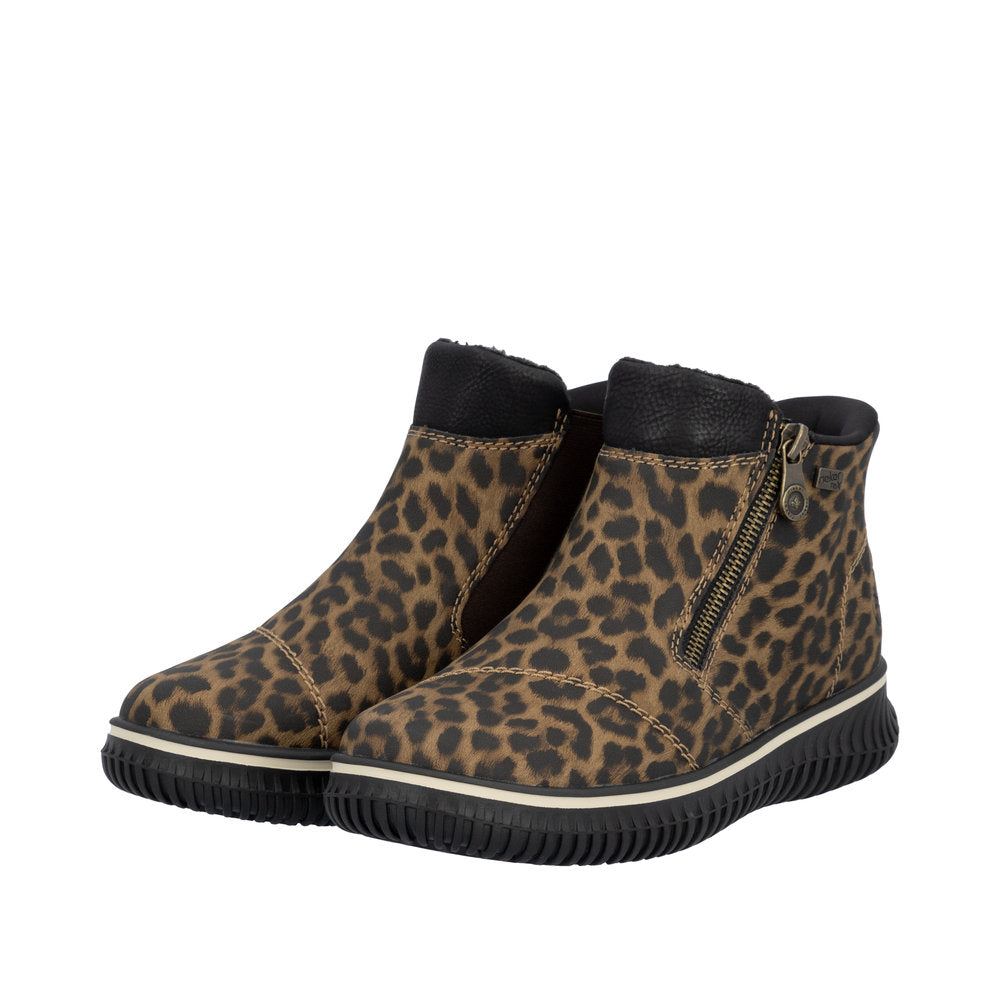 Rieker Ready 2 Go støvle til dame i leopard – Model 74254-90