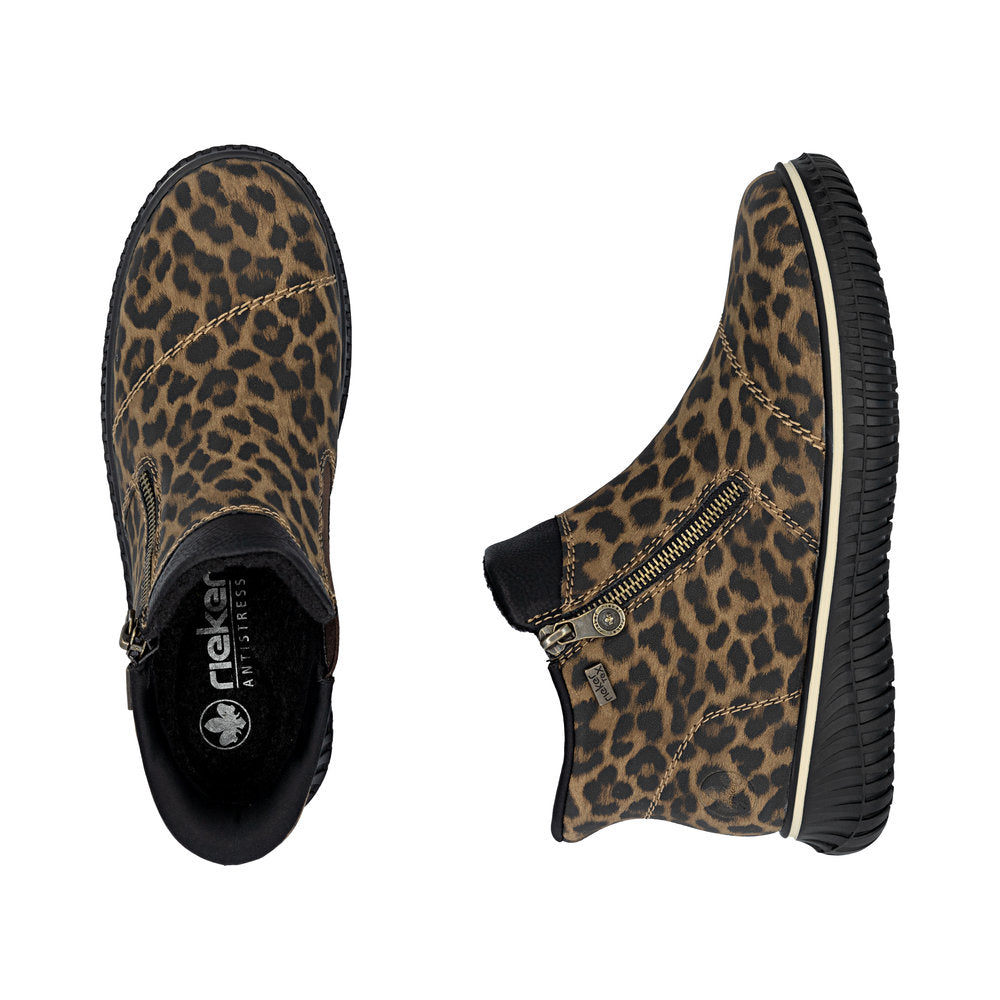 Rieker Ready 2 Go støvle til dame i leopard – Model 74254-90