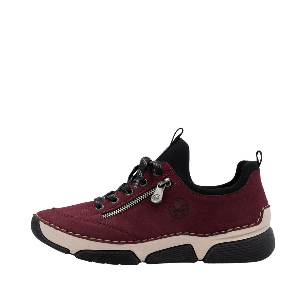 Rieker sneakers til dame i bordeaux – Model 45973-36