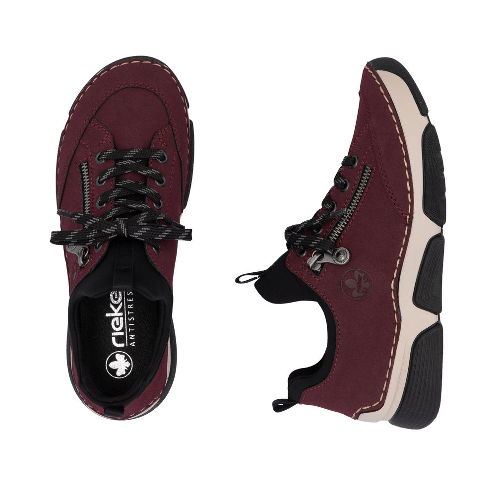 Rieker sneakers til dame i bordeaux – Model 45973-36