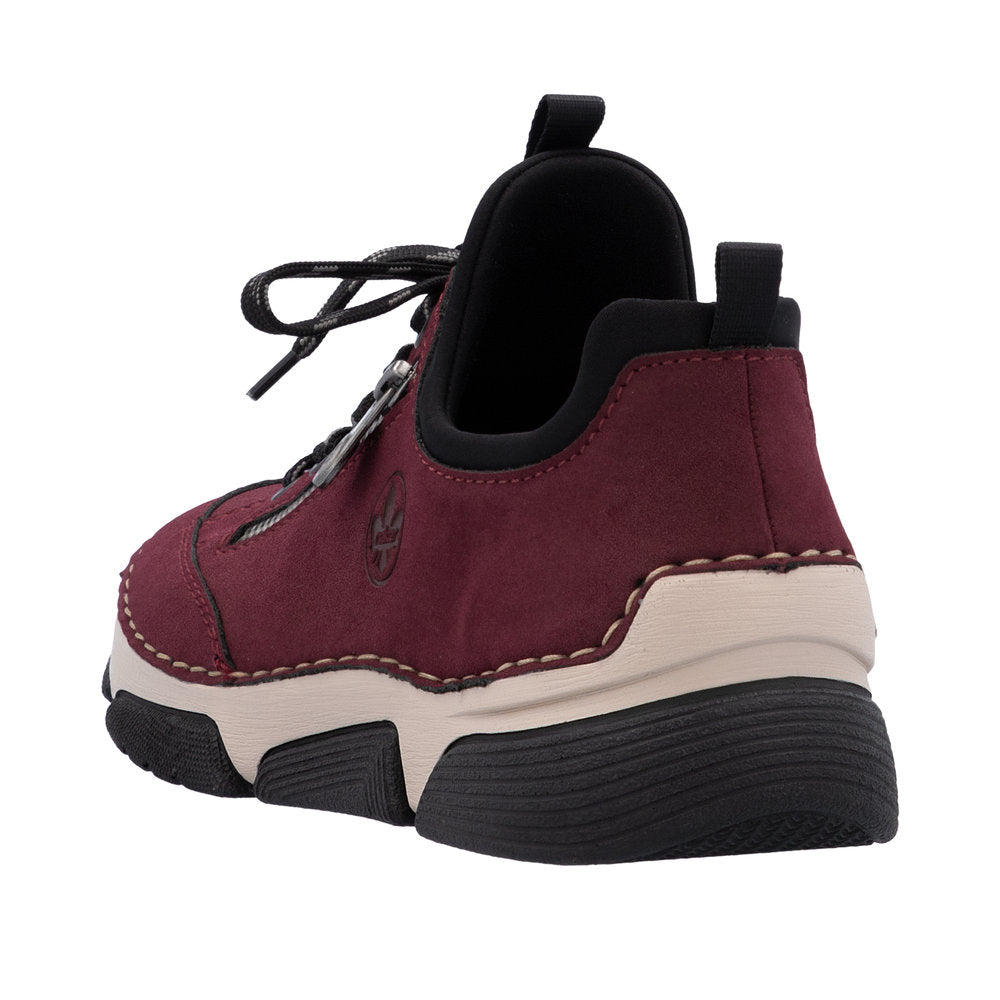 Rieker sneakers til dame i bordeaux – Model 45973-36
