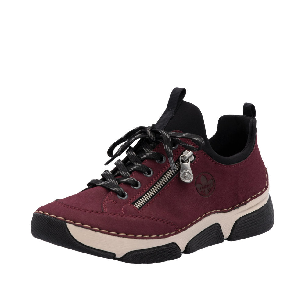 Rieker sneakers til dame i bordeaux – Model 45973-36