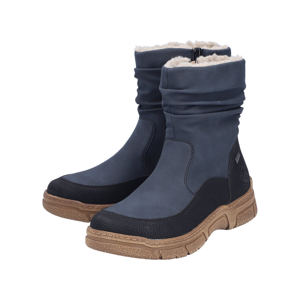 Rieker støvle til dame i blå – Model 72382-14