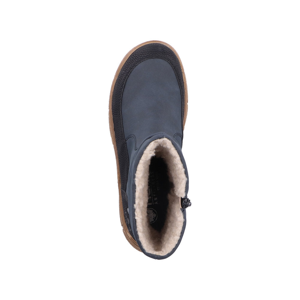 Rieker støvle til dame i blå – Model 72382-14