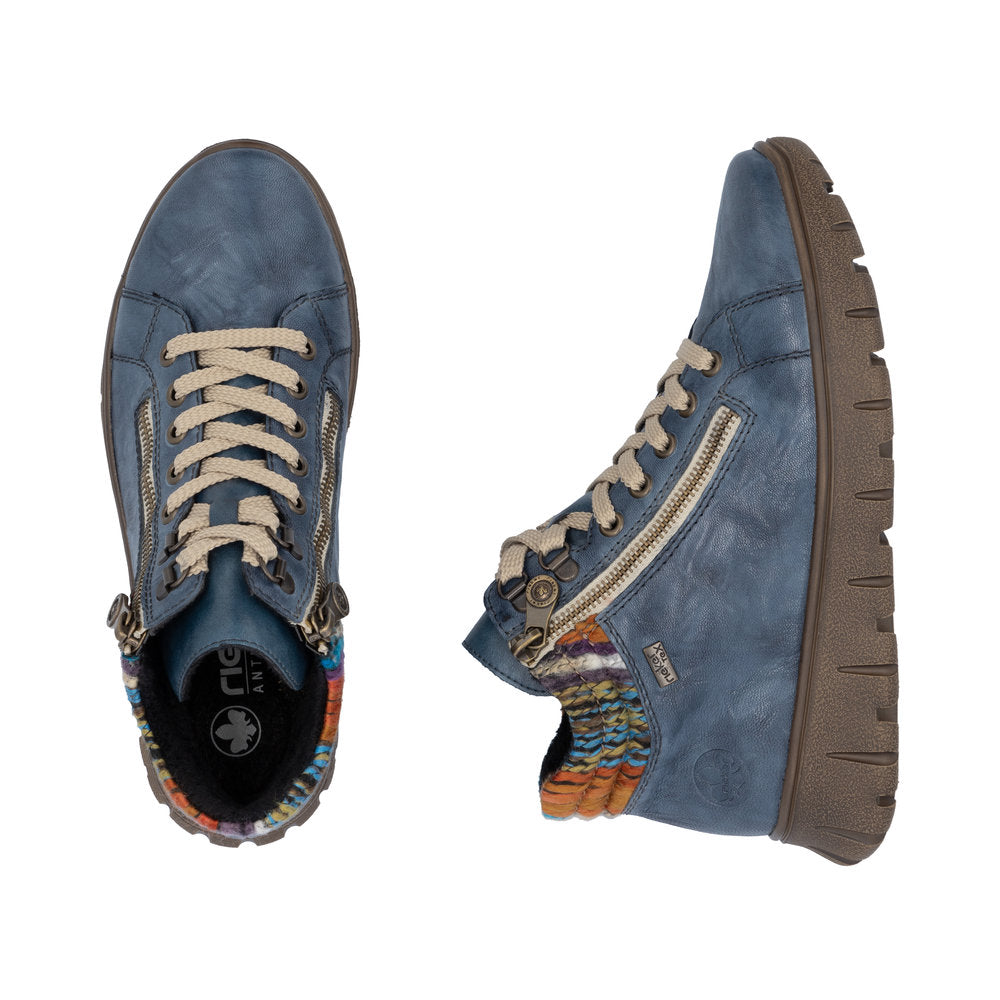 Rieker støvle til dame i blå – Model N1305-14