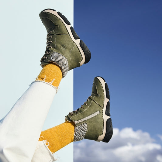 Rieker støvle til dame i grøn – Model 45955-54