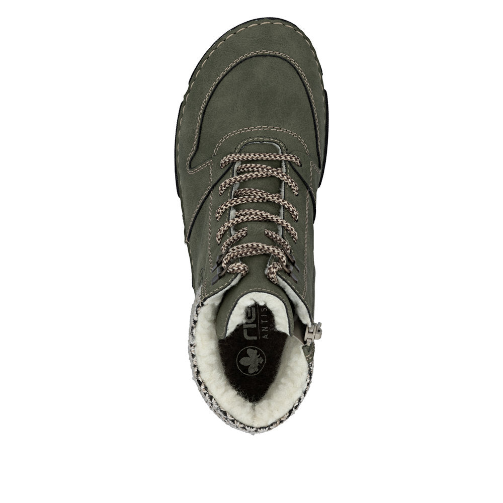 Rieker støvle til dame i grøn – Model 45955-54