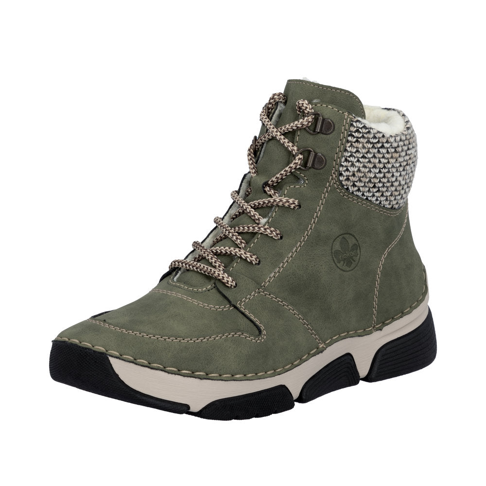 Rieker støvle til dame i grøn – Model 45955-54